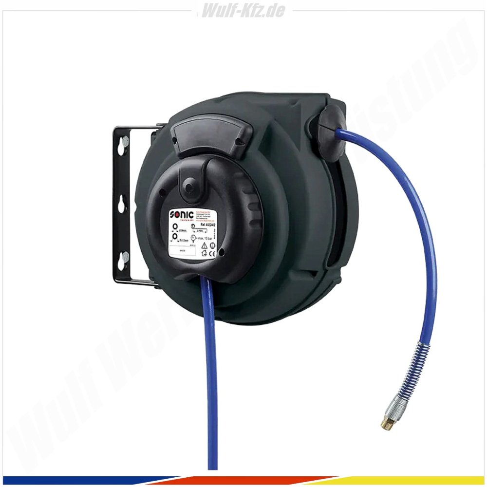 Sonic Schlauchaufroller mit PU-Schlauch 9m / 10bar